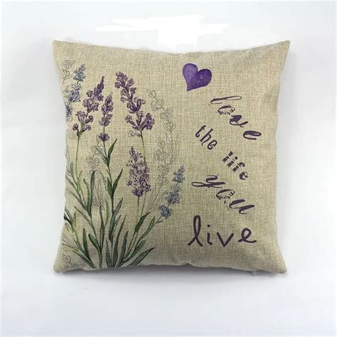 Beauty Lavender Purple Flower Pattern Wholesale Wedding T Cushion
