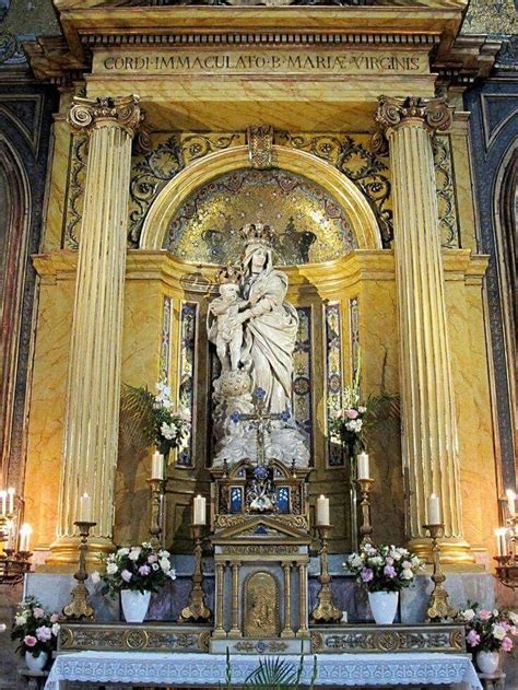 Our Lady Of Victories Paris Painting Statue Blessed Mother