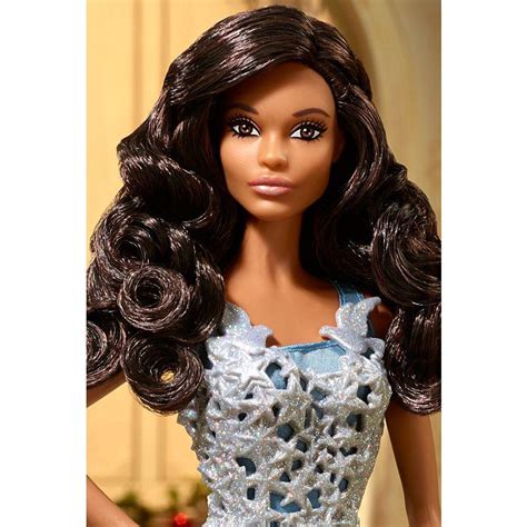 Muñeca Barbie 2016 Holiday Vestido Azul Dgx99 Barbiepedia