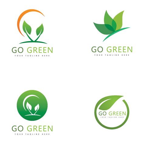 Go Green Eco Tree Leaf Logo Template Design 4685029 Vector Art At Vecteezy