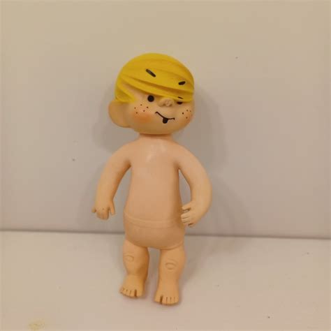 No Brand Toys Vtg 959 Dennis The Menace Rubber Doll Rare No Clothes