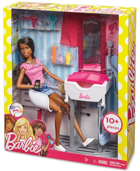 Barbie Closeout Doll And Salon Playset Macys