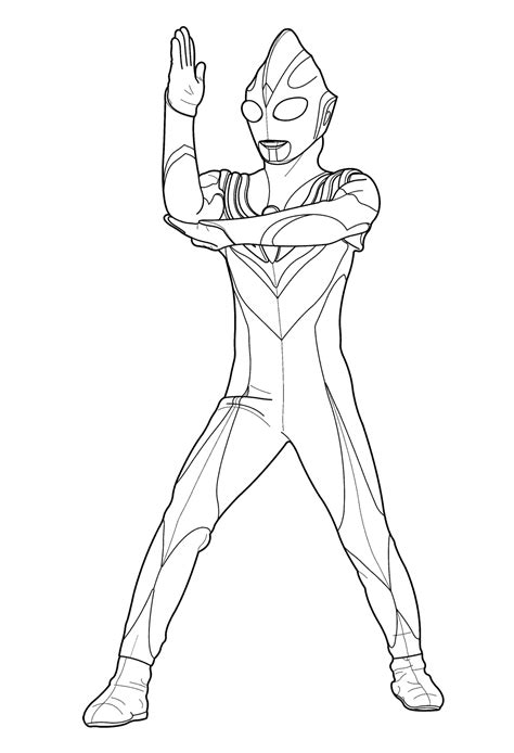 Ultraman Coloring Pages At Free Printable Colorings