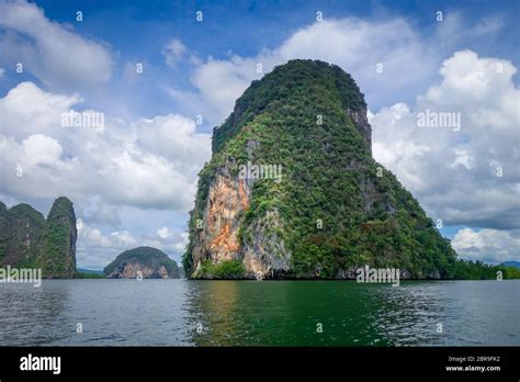 Phang Nga Bay Limestone Cliffs In Thailand Stock Photo Alamy