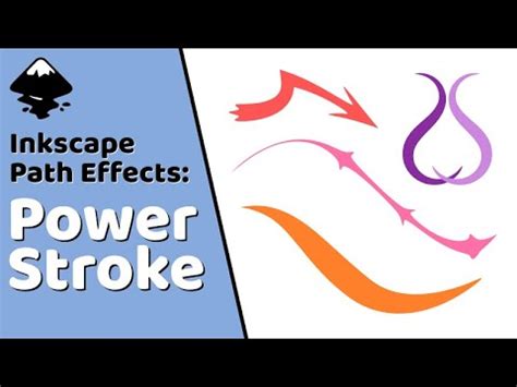 Inkscape Path Effects Power Stroke Tapered Paths Youtube