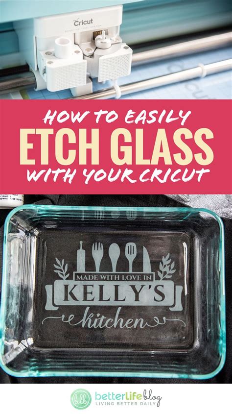 How To Etch Glass With Your Cricut Etching A Pyrex Baking Dish With