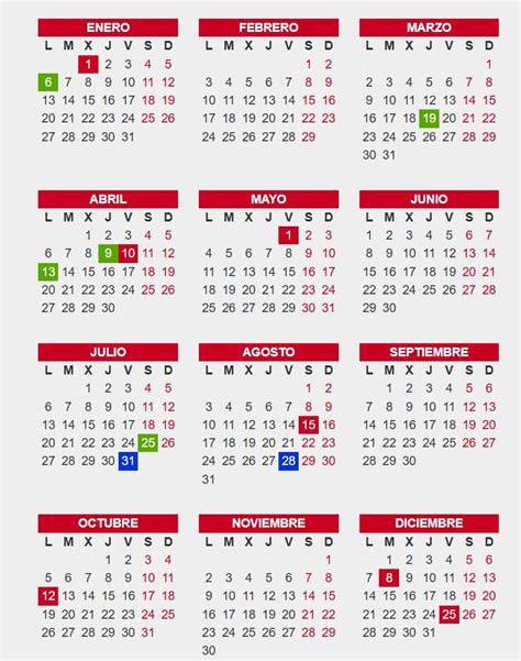 I dati vengono mostrati per ciascun mese, incluso il numero delle settimane. 🚀 Calendario laboral 2020 Bizkaia - Bizkaiahoy.net