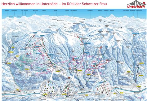 Unterbäch Skigebied Gids Lokaliteitkaart En Unterbäch Skivakantie
