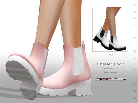 Chelsea Boots Sims 4 Sims 4 Cc Shoes Sims