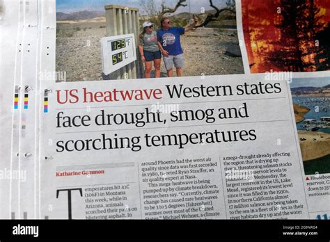 "US heatwave Western states face drought, smog and scorching
