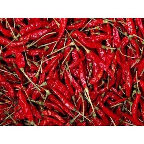 Organic Dried Red Chilli With Stem And 6 Months Shelf Life And Original