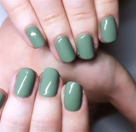 Opi Moss Green Green Nails Nails Gel Manicure