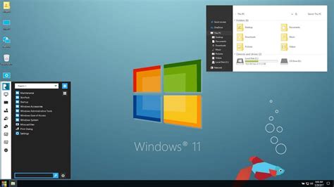 Windows 11 Concept Desktop User Interface Preview New Design