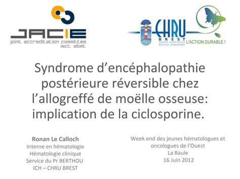Syndrome Dencéphalopathie Postérieure Réversible Chez Lallogreffé De