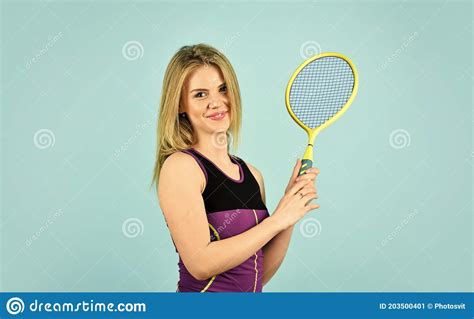 Tennis Player Prepares To Serve Ball Beautiful Female Tennis Player