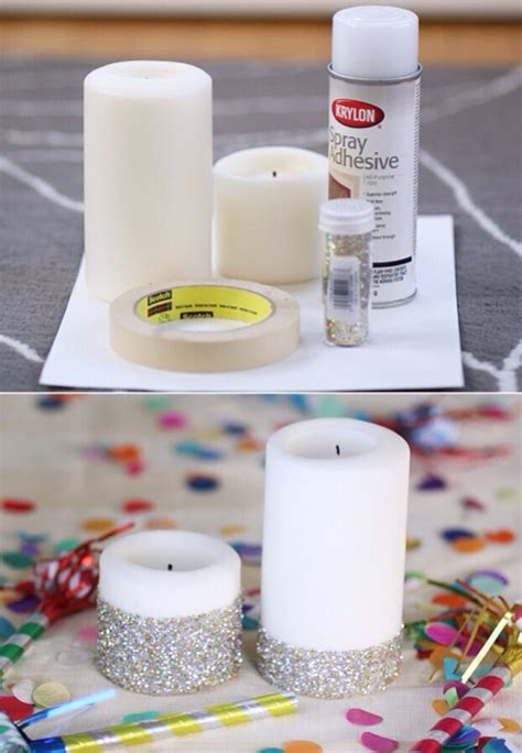 Diy Glitter Candle Musely