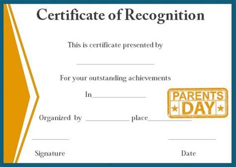 Certificate Of Recognition Templates 30 Best Ideas And Free Samples