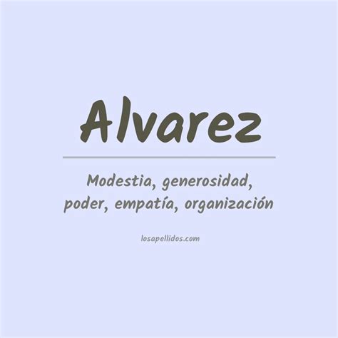 Significado Del Apellido Alvarez
