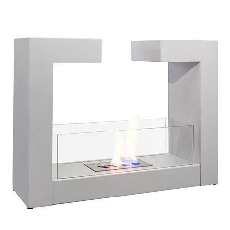 Modern Floor Standing Large Bio Fuel Fireplace Room Ventless Bio