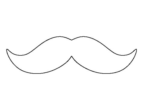 Printable Mustache Template Mustache Template Charity Shop Display
