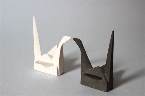 Decorative Porcelain Origami Cranes I Behance