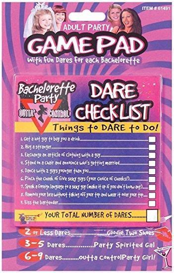 Bachelorette Dare Checklist Bachelorette Party Supplies Bachelorette Dares Bachelorette