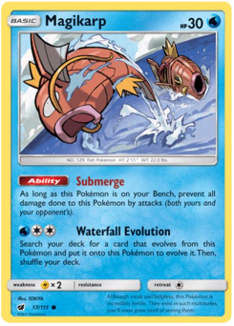 Not exactly an impressive pokemon, is it? Magikarp - Crimson Invasion #17 Pokemon Card