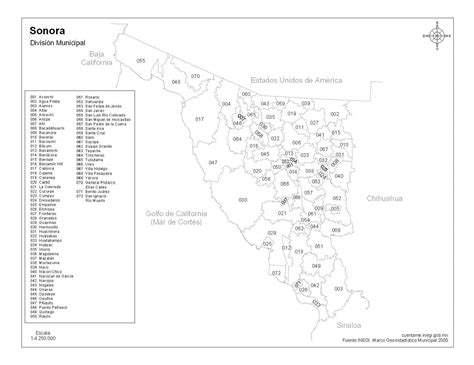 Mapa De Sonora Con Nombres A Blanco Y Negro Descarga Ya My Xxx Hot Girl