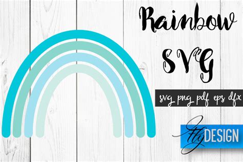 Rainbow Svg Boho Rainbow Svg Color Graphic By Flydesignsvg