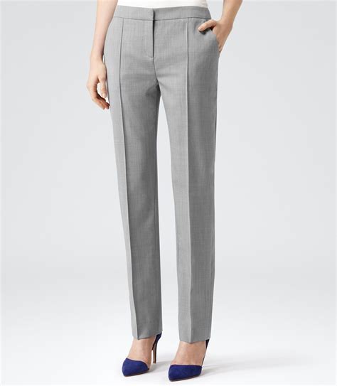 Tailored Pants In 2019 Formal Trousers Women Grey Dress Pants Types