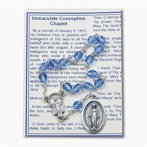 The Immaculate Conception Chaplet Mary Immaculate Queen Center