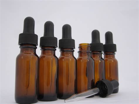 Dropperstop 12 Oz Amber Glass Dropper Bottles 15ml With