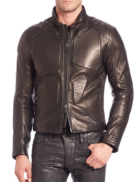Lyst Ralph Lauren Black Label Leather Biker Jacket In Black For Men