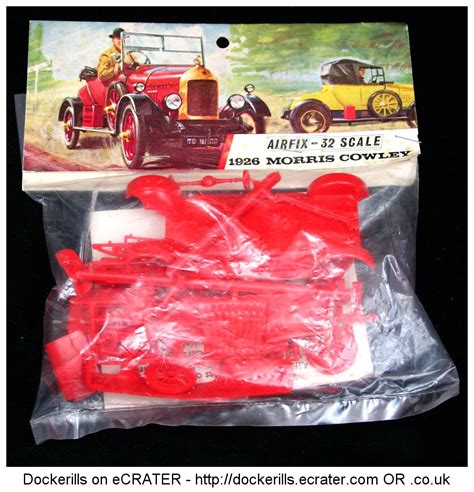 Vintage Airfix 1926 Morris Cowley Kit Type 3 Red Stripe Bag Kit 1 32