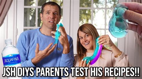 Jsh Diys Parents Test His No Glue Slime Recipes 😀 Youtube