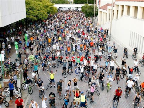 March Critical Mass Photos And Video Miami Bike Scene