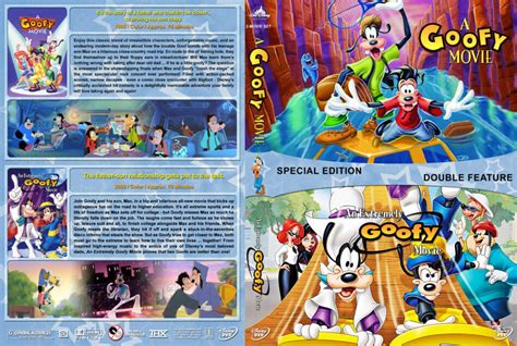 Goofy Double Feature Dvd Cover 1995 2000 R1 Custom