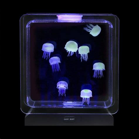 Elegantoss Illuminated Jelly Fish Tank Artificial Aquarium With 30 Leds
