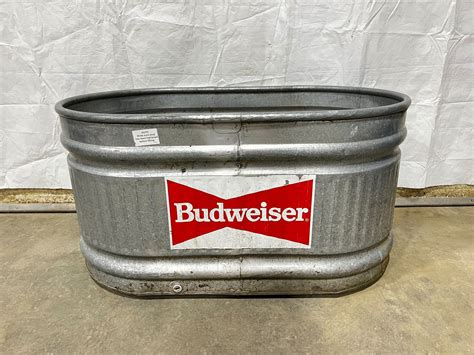 Galvanized Budweiser Beer Tub
