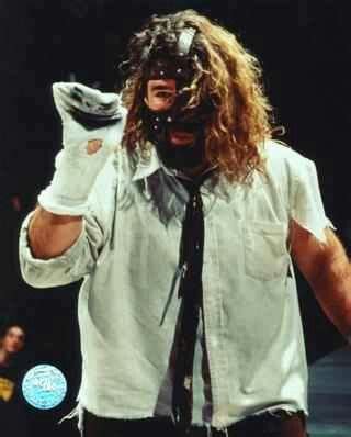 Socko mankind's finishing move and mandible claw. Mankind a.k.a Mick Foley (and socko) | Mankind wwe, Mick ...