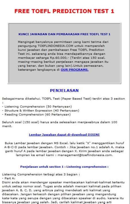 Toefl reading comprehension exam dumps are frequently updated and reviewed for passing the exams quickly and hassle free! Kunci Jawaban Toefl Section 3 Reading Comprehension - Guru ...