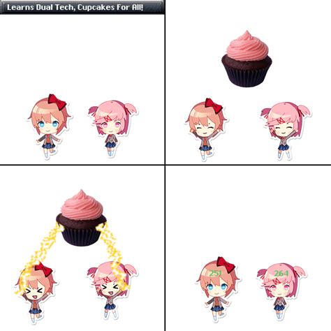 Learns Dual Tech Cupcakes For All Ddlc