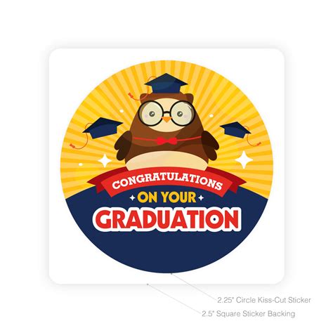 Round Sticker Graduation