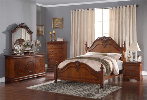 Oak Bedroom Furniture Sets Trinell 5 Pc Queen Bedroom Set Steinhafels Shop At