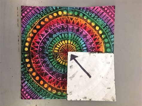 RADIAL SYMMETRY PRINTMAKING – 4TH GRADE | 4th grade art, Art lessons
