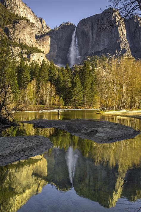 Reflections Of Yosemite Falls Photograph By David Laurence Sharp Fine