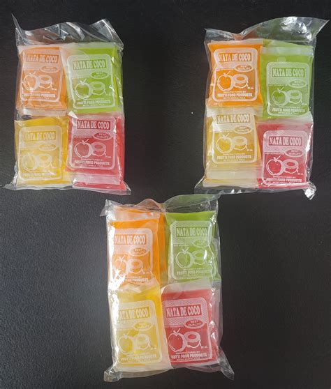 Pack Of 3 12 Sachets Per Pack Classic Pinoy Candies Nata De Coco All Time Filipino Favorite