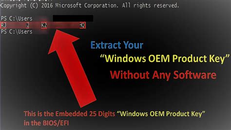 How To Extract Oem Pre Installed Product Key From Bios Without Any