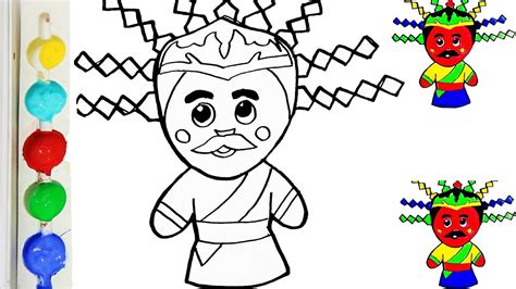 Menggambar Dan Mewarnai Boneka Ondel Ondel Untuk Anak San Art19 Youtube