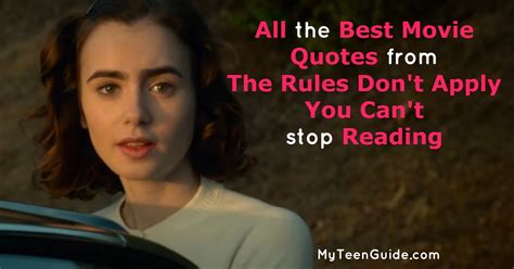 What makes a good movie? All The Best Movie Quotes From The Rules Don't Apply